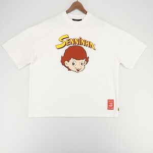 Senninha T Shirt Mens 2XL White Graphic Senninha Ayrton Senna Racing Oversized